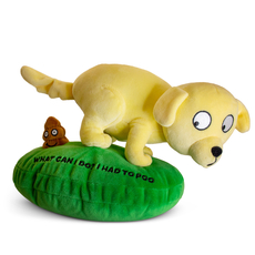 "What can I do I had to Poo" Pooping Dog Plushie