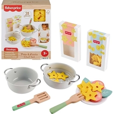 Wooden Pretend Play Pots & Pasta Chef Set