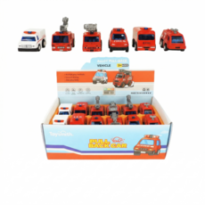 Alloy Alley Med. Diecast P/B Rescue Vehicle Asst.