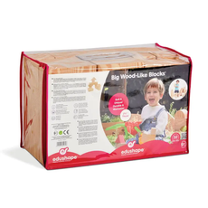 Wood-Like Edu-Blocks, Big, 32 pcs, PVC bag - SPECIAL ORDER